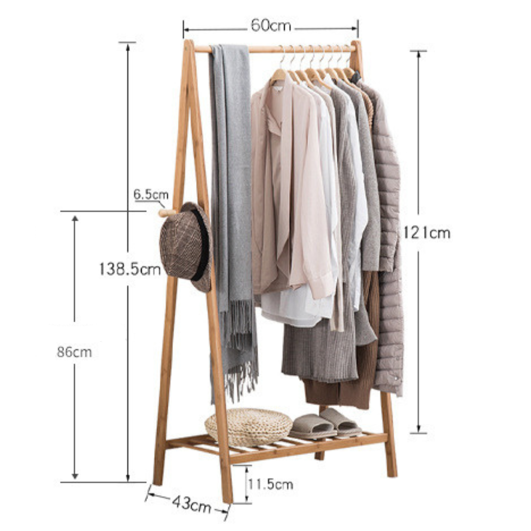 ราวแขวนผ้า 60 CM. COZYBROWN TP0095-01 ธรรมชาติ_5